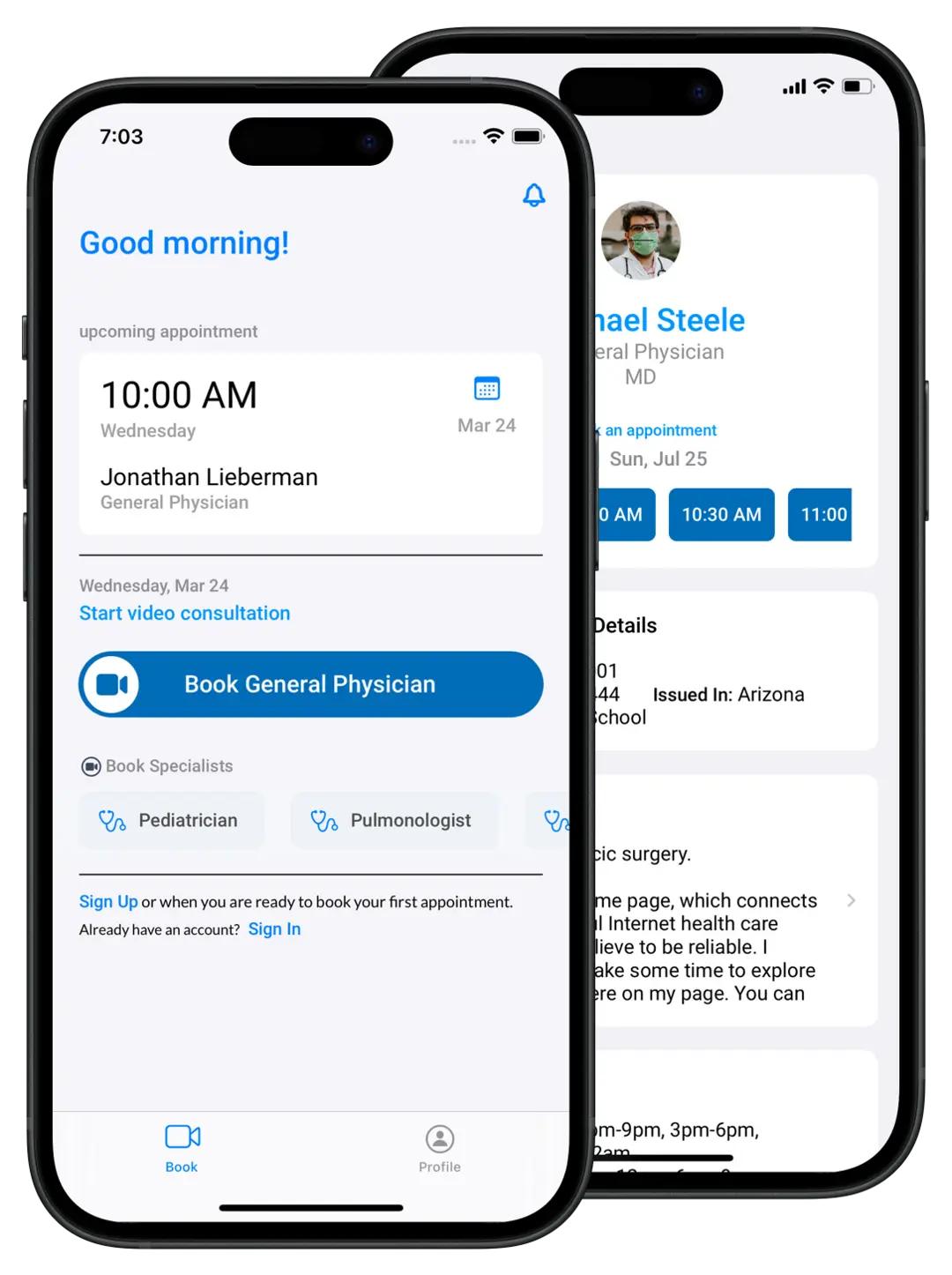 Image showing book doctor mobile views